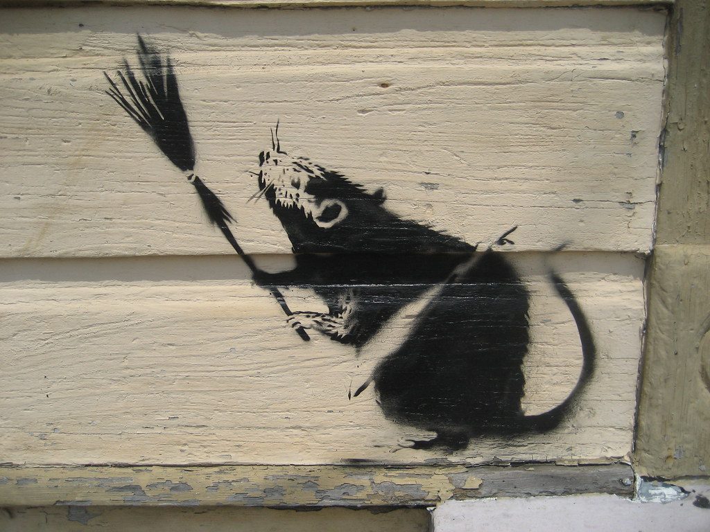 Banksy Broom Rat A